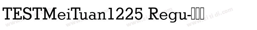 TESTMeiTuan1225 Regu字体转换